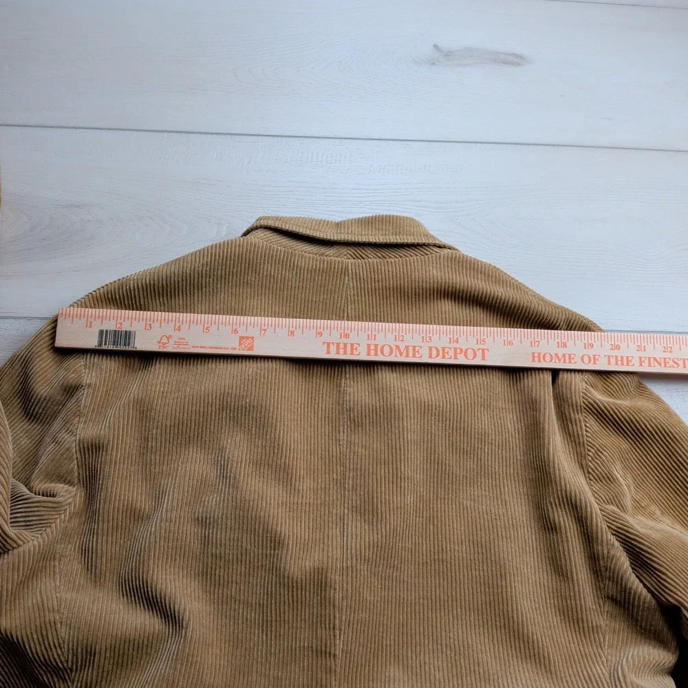 American Eagle Sport Coat‎ Blazer Mens M 44R Brown Corduroy Elbow Patches Plaid